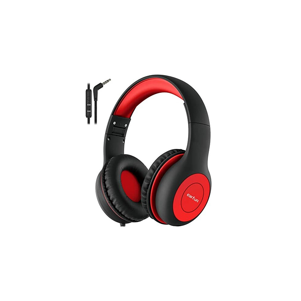 Kids Headphones, Earfun Foldable Headphones For Kids, 85/94Db Volume Limiter, Sharing Function, Stereo Sound, Adjustable Headband, Wired Children 5014542726705