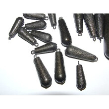 PRO 1 2 3 4 5 6oz Steel Fishing Weight Carp Course Sea Pier Mackerel Bait (1oz x 8)