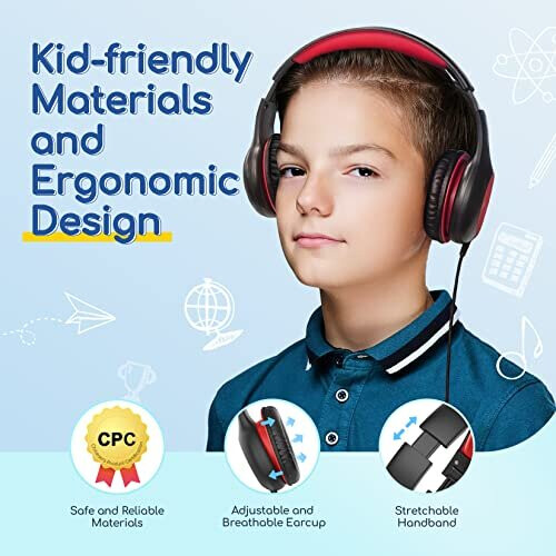 Kids Headphones, EarFun Foldable Headphones for kids, 85/94dB Volume