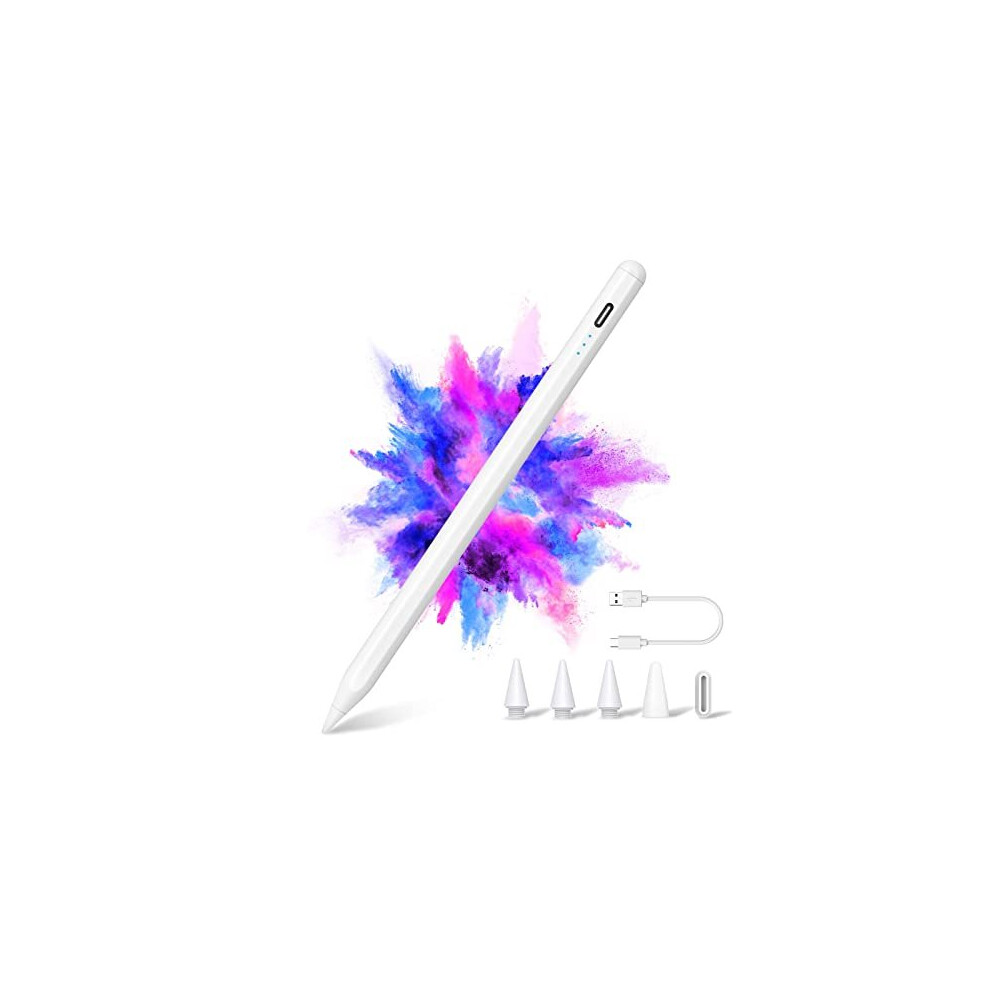 Stylus Pen for Apple iPad(2018-2022) with 3 Led Indicators, Palm Rejection Tilt Sensitive Active Pencil for iPad 10th/9th/8th/7th/6th Gen, iPad Pro 11