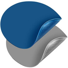Microwave Mat Silicone 2 Pcs 30 cm Round Non-Stick Microwave Turntable Pad Oven Mat Heat Resistant Baking Mat, Gray, Blue
