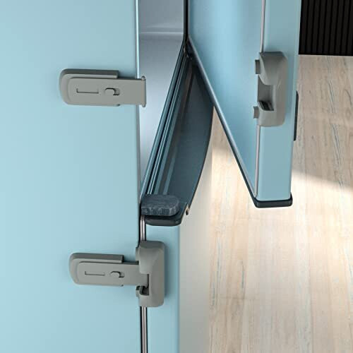 2 Pack Child Proof Fridge Lock, Refrigerator Fridge Freezer Door Latch