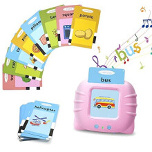 Talking Flash Cards, Speech Therapy Toys, Vocabulary Flash Cards, 112pcs Double-Side Cards 224 Words Educational Toy Learning Cards, Flash Cards for