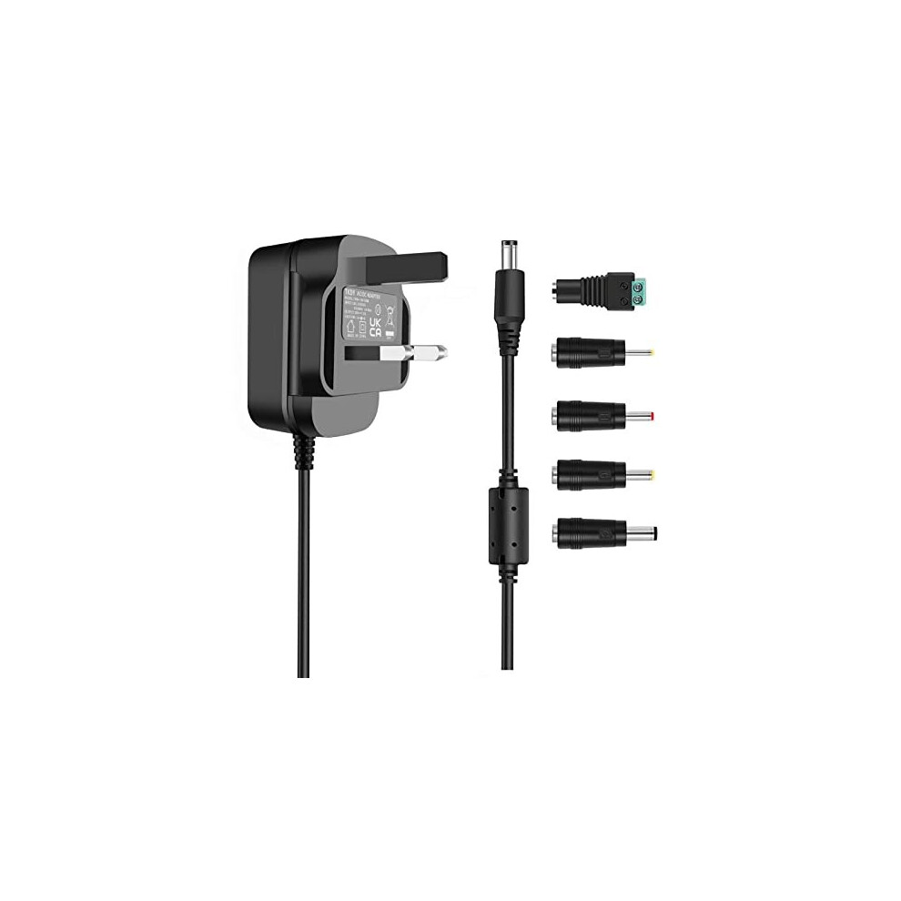 18V 1A Power Supply Adapter, 18 Volt 1000Ma 800Ma 750Ma 500Ma 400Ma With 5 Tips For Most 18V Electronics,Center Positive 5014542729638