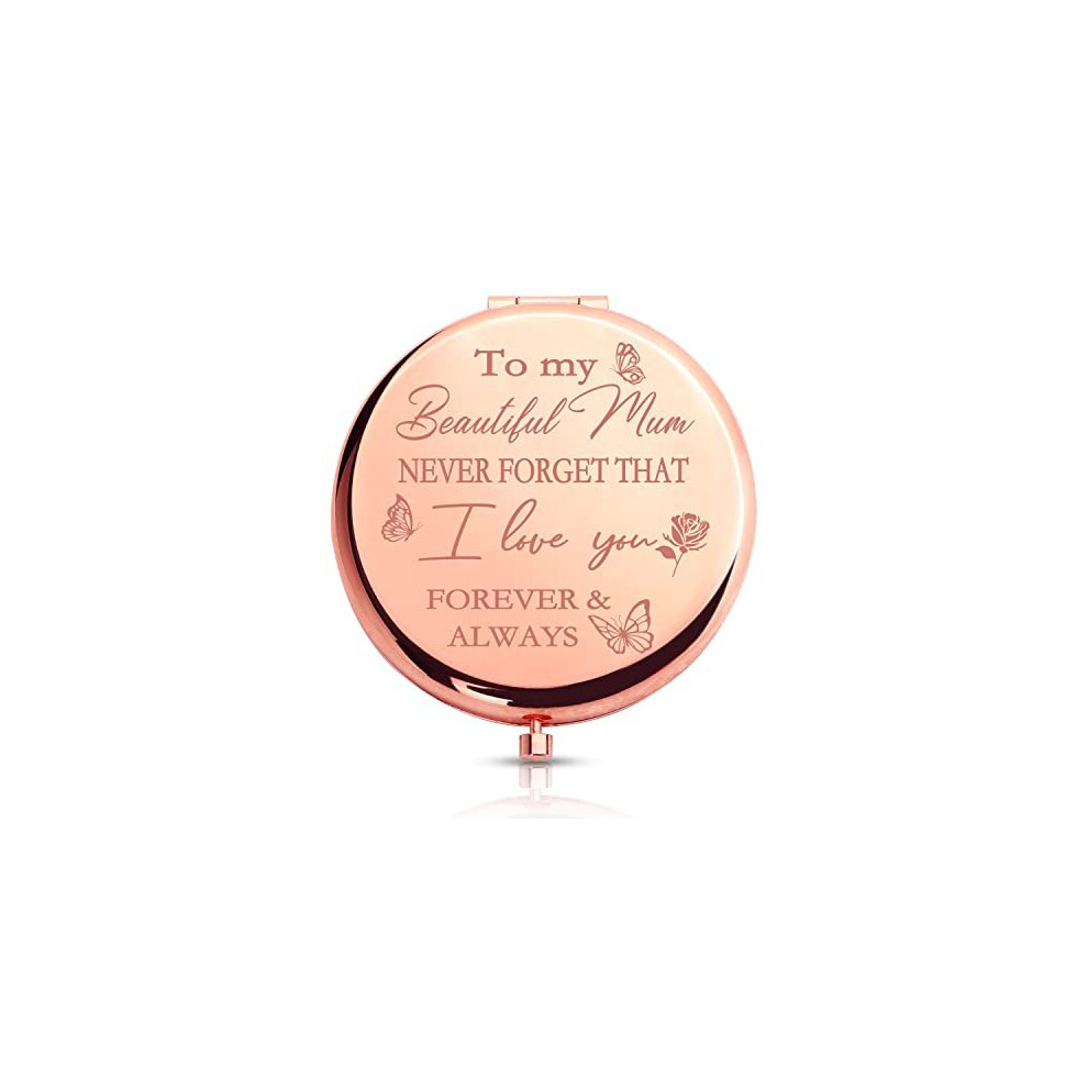 Merclix Mum Compact Mirror Gifts For Mum At Christmas Mothers Day Mum Birthday Gifts Ideas Mum Gifts From Daughter Mummy Gifts From Son Presents For Mum From