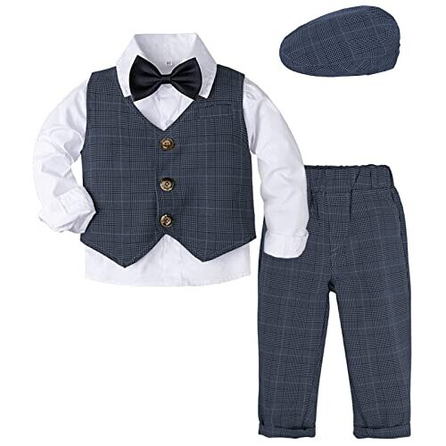 Baby boy fashion navy wedding outfit