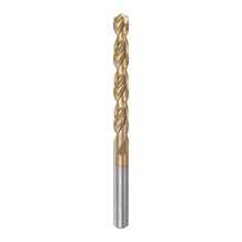 Twist Drill Bit 8.1mm Titanium Coated (HSS-E) M42 High Speed Steel 8% Cobalt Straight Shank for Stainless Steel Aluminum Alloy Metal