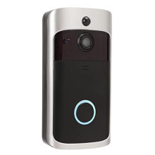 Upgraded Wireless WiFi Video Doorbell Camera, Doorbell Security Camera with PIR Motion Detection, Doorbell Button and Mobile APP, HD Smart Video