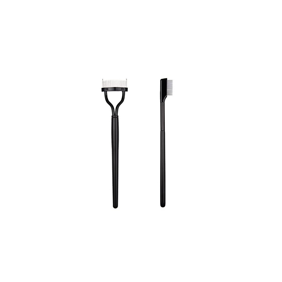 Nauze 2Pcs Eyelash Separator Eyelash Steel Comb Combination Mascara Applicator Tool For Your Eyelash Foldable Mascara Brush Comb Eyelashes For Eyelash And