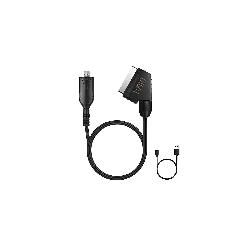 Scart To Hdmi Converter, All-In-One Scart To Hdmi Video Audio Converter With Scart Input&Hdmi Output Connector And Usb Cable, Hd 720/1080P Converter 5014542740978