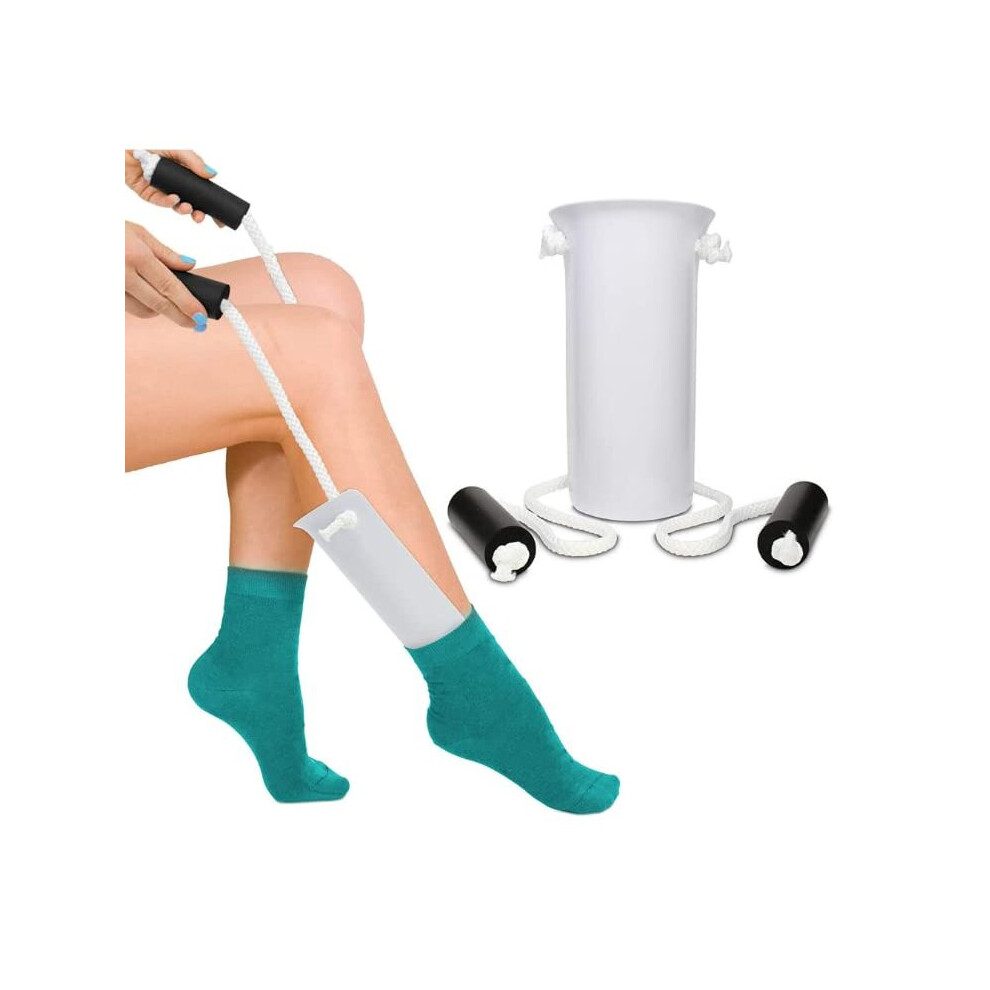 Siqitechuk Sock Aid Tool Sock Helper Slider Sock Puller Upper Easy On And Off Stocking Slider Sock Assistant Aid Socks Dressing Aids With Long Handle Adjustable