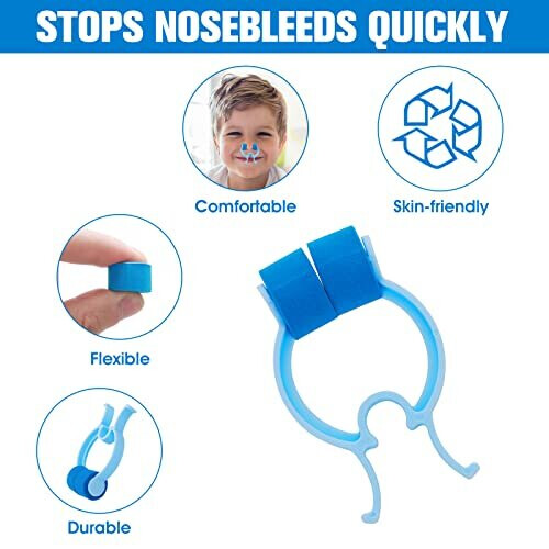 10 Pieces Nose Stop Clips, Nose Bleed Stopper Swimming Nose Clip for ...