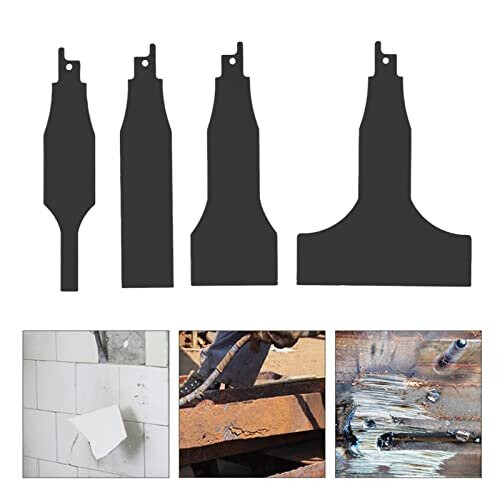 4Pcs Reciprocating Saw Scraper Blade Multifunctional High Carbon Steel Tile Cleaning Tools 1