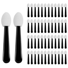 50Pcs Eyeshadow Applicator Brush, Eye Shadow Brush Pack Make up Applicators Disposable Brush Sponges Eyeshadow Applicators for Eyeliner Eye Makeup