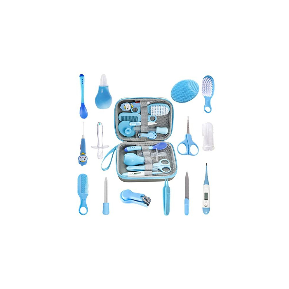 Baby Grooming, 14Pcs/Set Kit Newborn Baby Healthcare Essentials Kit Portable Nursery Baby Toiletry Stuff For Daily Care -Newborn, Infant, Toddler Roseflower