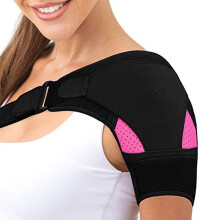 Shoulder Brace for Women, Adjustable Neoprene Shoulder Support, Shoulder Strap Support Rotator Cuff Shoulder Support for Frozen Shoulder Relief Fits