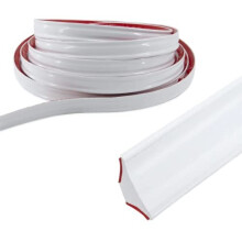 3 Meters PVC Quadrant Trim, Self Adhesive Moulding Trim Wall Corner Strip Home Wall Inside Corner Decoration, Caulk Strip Laminate Floor Beading