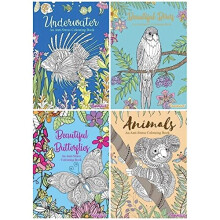 Colour Therapy Anti-Stress Adult Colouring Books Set of 4 - Choose Your Set (SET 2)