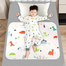 Potty Training Bed Pad, Dinosaur Bed Protector for Kids Bed Wetting Mattress Protector Waterproof Protection Toddler Bed Wetting Mats Fits Single Size