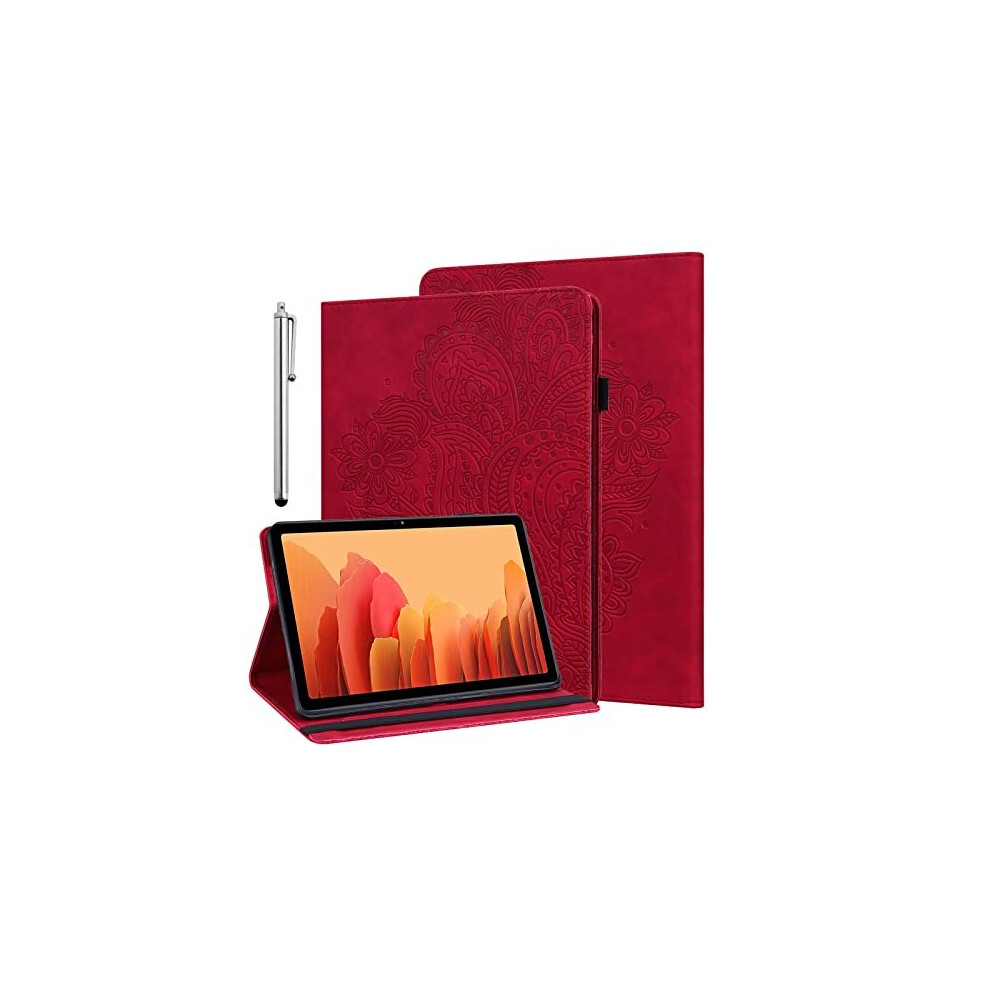 Case for Lenovo Tab M8 4th Gen(TB-300FU), Folio Flip Wallet PU Leather Cover with Pen Holder for Lenovo Tab M8 (4th Gen) Tablet Case (free Stylus Pen)