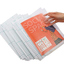 Book Covers CPP Material Self-Adhesive, Water-Resistant and Anti-Dirt, with Corner Cutting, Fits 6" x 9", 7" x 10" Paperbacks, No Cutting Required (B5