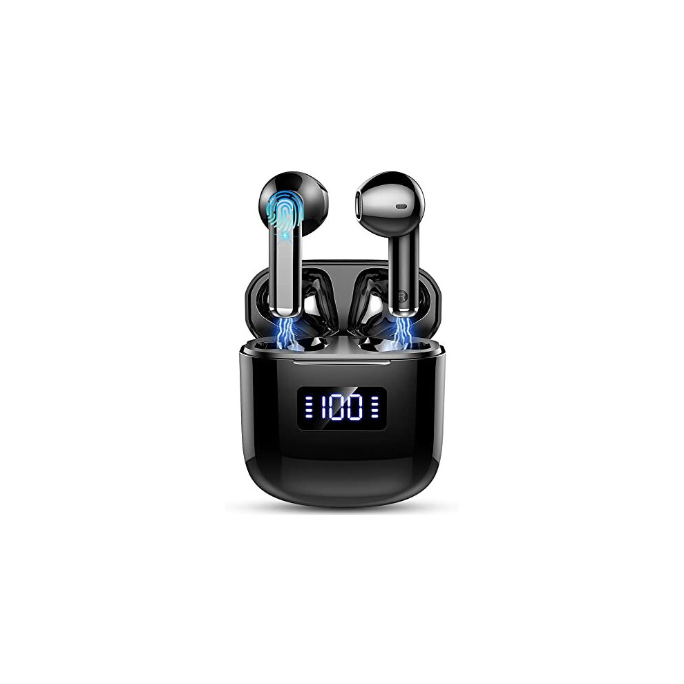 Wireless Earbuds, Bluetooth 5.3 Headphones With 4 Enc Noise Cancelling Mic, Led Display, In Ear Wireless Headphones Mini Hifi Stereo Sound, Ip7 5014542748813