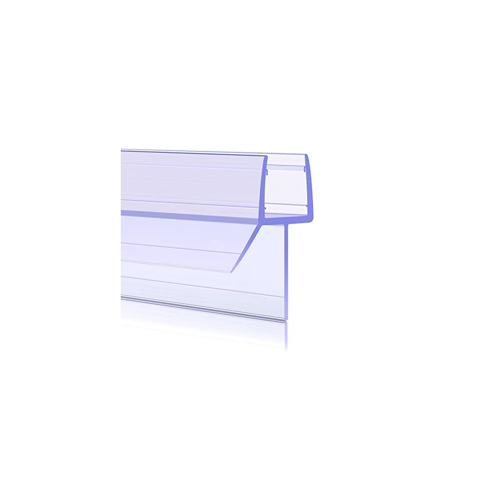Shower Screen Seal Strip, Shower Door Seal Strip For 4-7mm Curved Or Straight Glass Up To 16mm Gap, Perfect Shower Seal Strip - 4x300mm
