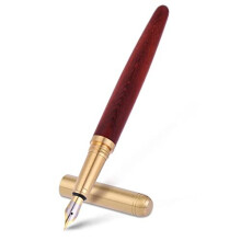 Cobee Wooden Fountain Pen - Handcrafted 0.7mm Fine Point, Vintage Luxury Wood Pen for Journaling & Calligraphy, Smooth Writing