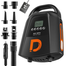 Rechargeable Paddle Board Pump - 9000mAh Electric SUP Air Pump 20PSI High Pressure with Dual Stage Inflation, Deflation, Auto-Off, Portable Air Pump