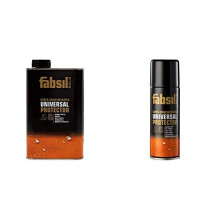 Waterproof Fabsil GOLD Silicone Concentrate, Black, 1 lt UK & Fabsil GRFAB16 Gold Universal Silicone Water Proofer - Black, 200 ml