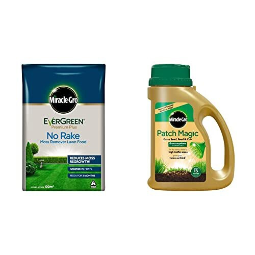 EverGreen Premium Plus No Rake Moss Remover Lawn Food 10 kg 100 m2