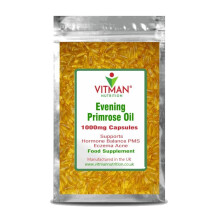 Evening Primrose Oil 1000mg, 90 Capsules. Omega 6 90mg. 3 Months Supply (90)