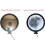 Smart Round Wall Moon Mirror with LED Light Makeup Mirror Bathroom Table Mirror 7
