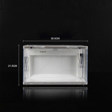 Clear LED Light AJ Shoe Box Sneakers High Tops Organizer Voice Control Shoebox Stackable Football Shoes Collection Display Rack
