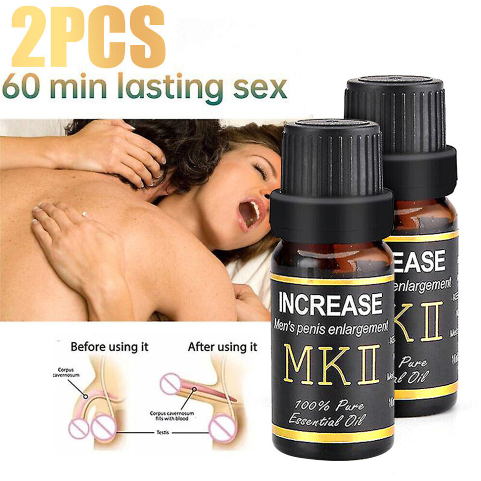 Cream (2 Pcs) 10Ml Men Natural Penis Enlarger Dick Growth Faster Enhancement Vitality Endurance Sex Exercise