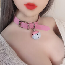 Charm Small Bell Leather Choker Necklaces Alternative Pastel PU Leather Collar BDSM Bondage Gothic Club Cross Jewelry Necklace