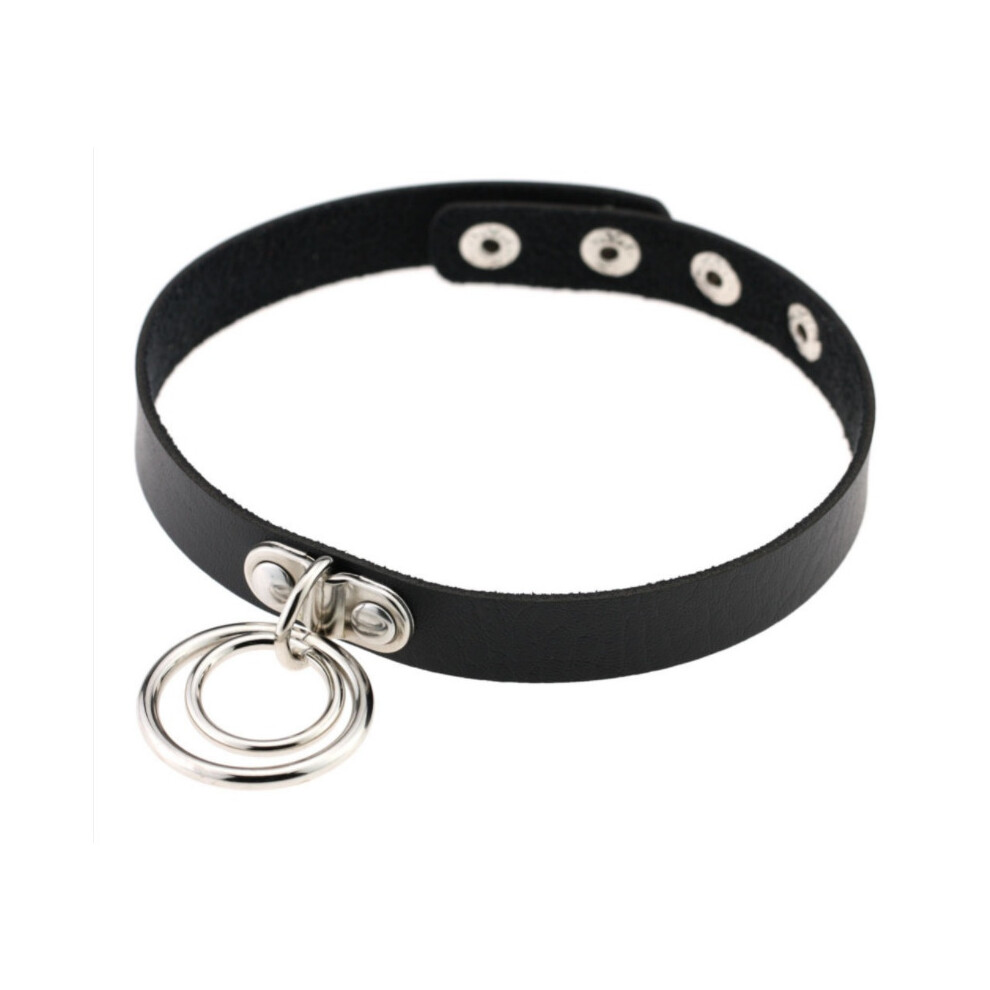 Multicoloured Punk Choker Gothic Jewelry Leather Collar Studded Choker Necklace Grunge Egirl Cosplay Chocker