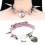 Lolita Spikes Studs Leather Patchwork Collar Safe heart Lockable KEY Choker Necklace 3