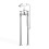 NES Home Edwin Traditional Freestanding Bath Shower Mixer Tap Chrome 4