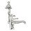 NES Home Edwin Traditional Freestanding Bath Shower Mixer Tap Chrome 2