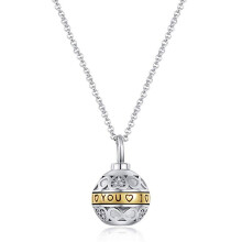 Ball Memorial Urn Human Ashes Casket Hold Ashes Cremation Jewelry Necklace