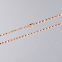 Fnixar 1.5mm Ball Bead Chain Necklace Steel Rose Stainless Steel DIY Necklace Making 20'' 50cm 10piece/lot