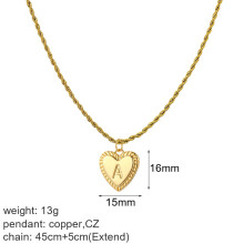 A-Z 26 Letter Initial Pendant Necklace Name for Women Jewelry Stainless Steel Chains Choker Anniversary Gift