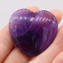 1PC Natural Stone Rose Quartz Heart Chakra Healing Reiki Gem Home Decor DIY Gift Jewelry Charm Accessories 40mm
