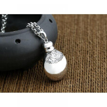 Plated Antique Pendant Perfume Bottle Small Pot Openable Pendant Hollow Gawu Box Ladies Jewelry