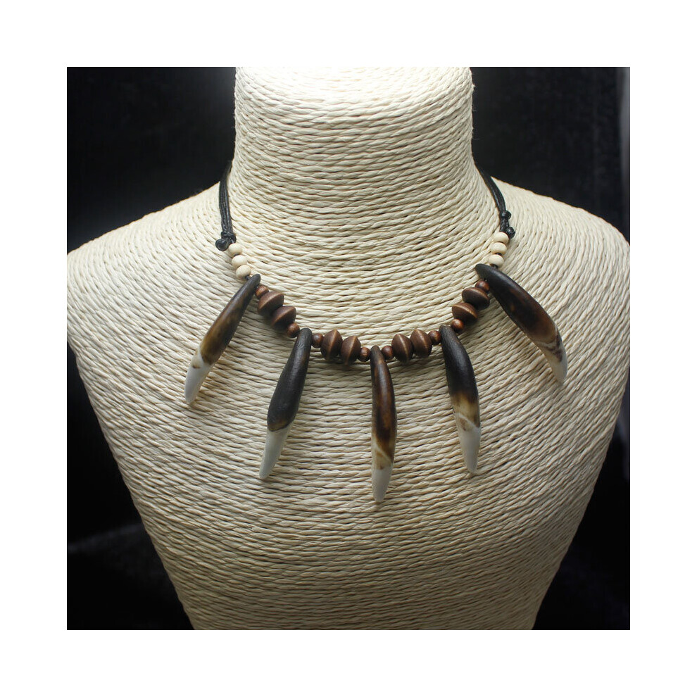 Wolf Teeth Necklace Indian Jungle Bless Personality Accessories Jewelry