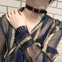 Punk Harajuku Collar Choker Necklace PU Leather Choker Punk Goth Neck Bracelet Jewelry wristband