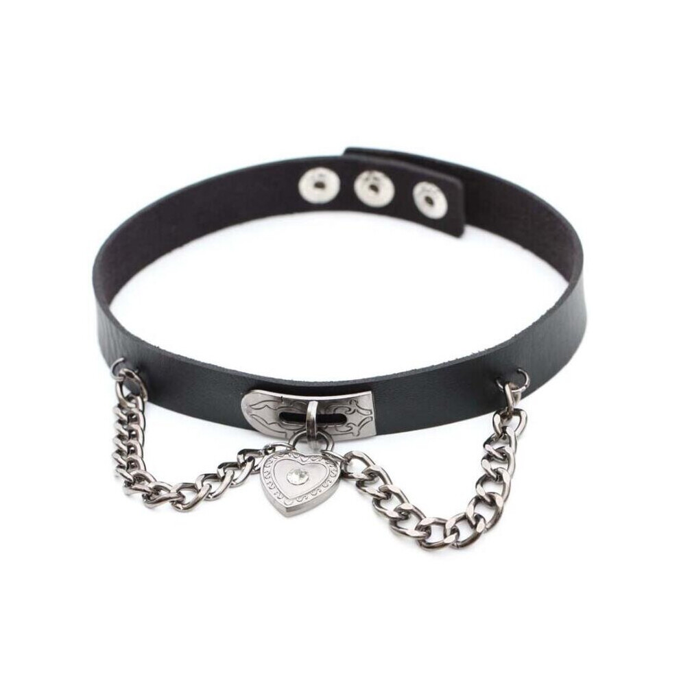 vintage Gothic Men Women Unisex Faux PU Leather Spike Rivet Choker necklace Punk Collier Wedding Bride Jewelry Gift