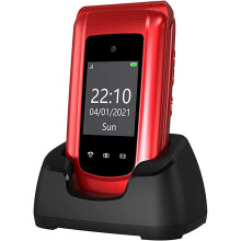 Uleway Big Button Mobile Phone for Elderly, Pay As You Go Flip Cell (BLUE)