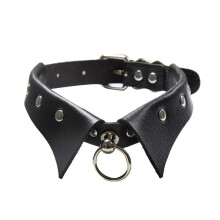 Punk Style Necklace Gothic Leather Collar Cosplay Fun Training Rivets Choker Sexy Adjustable Necklaces Jewelry Accessories